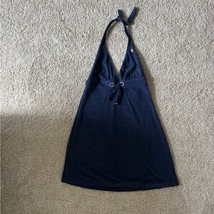 Vintage Ralph Lauren Navy Halter Top Dress
